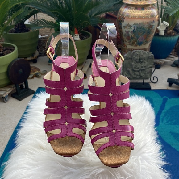 🌸MAX STUDIO OPEN TOE PINK HEELS🌸 - Picture 2 of 3